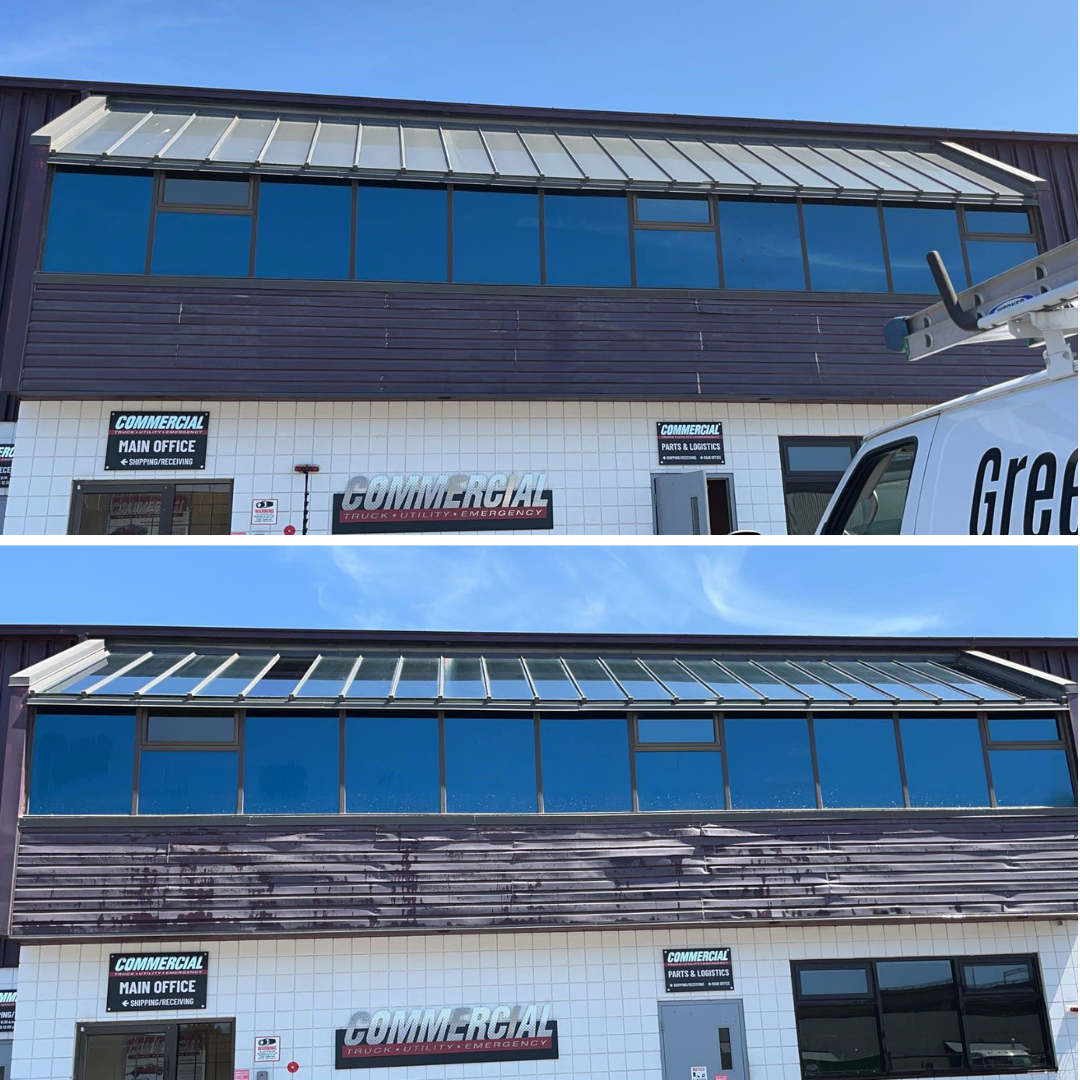 Before and after window cleaning Vancouver BC